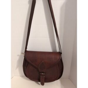 NEW Rustic Town Brown Leather Handmade‎ Crossbody Satchel Bag